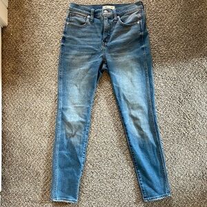 Madewell High Rise Skinny Crop Jeans